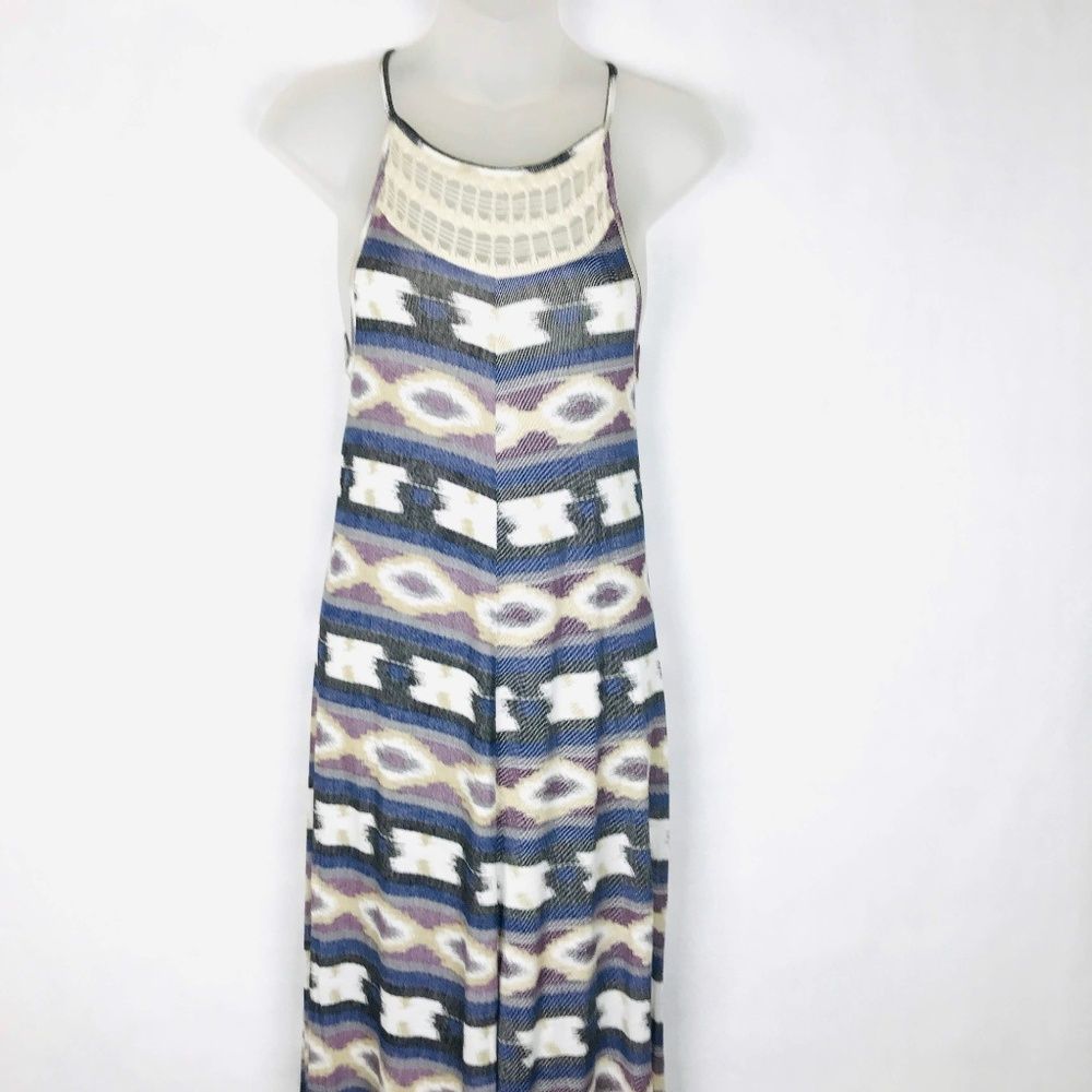 Lucky Brand Hi Lo Hem Knitted Neckline Sun Dress